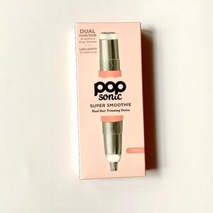 Pop Sonic Super Smoothie Dual-Ended Hair Removal Tool. Coral - New